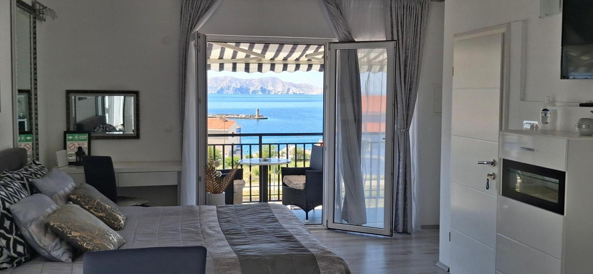 Beautyful Sea View 6 Luxury Studio Danijela 1 Senj  Bagian luar foto